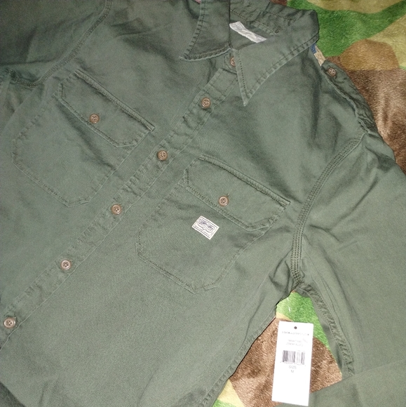 🔥Distressed Denim and supply RL button down - Picture 9 of 12